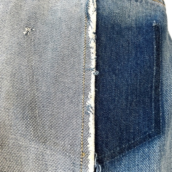 Carmar Marietta High Rise Two Tone Tapered Frayed Seams Denim Jeans Womens 26 - Picture 6 of 12